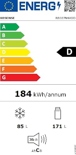 Thumbnail 16 de Hisense RB327N4ADD Kühl-Gefrier-Kombination – Total NoFrost, Wechselbarer Türanschlag, 171 L Kühlteil / 85 L Gefrierteil