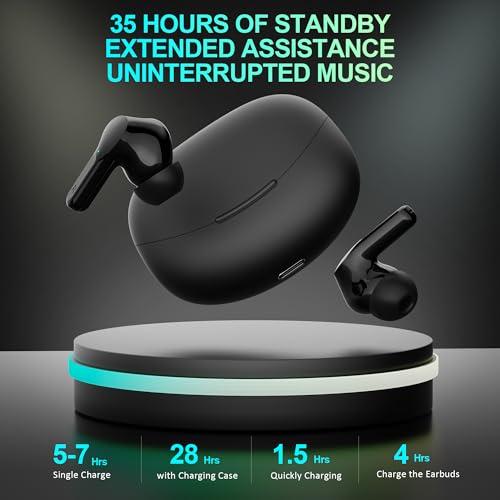 Thumbnail 4 de Cervanta Wireless Earbuds with LED Display: Hi-Fi Sound in a Lightweight, Sweat-Resistant Pack