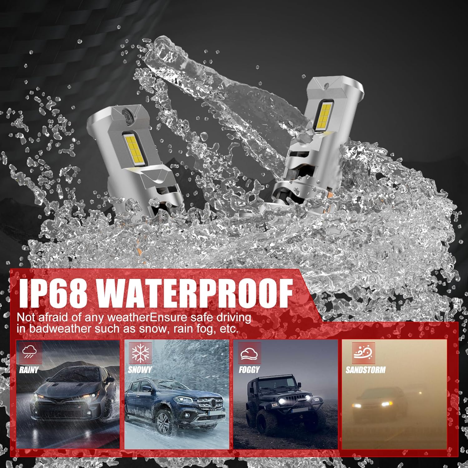 Thumbnail 3 de WAIXINGREN H7 60W 26000LM headlight bulb