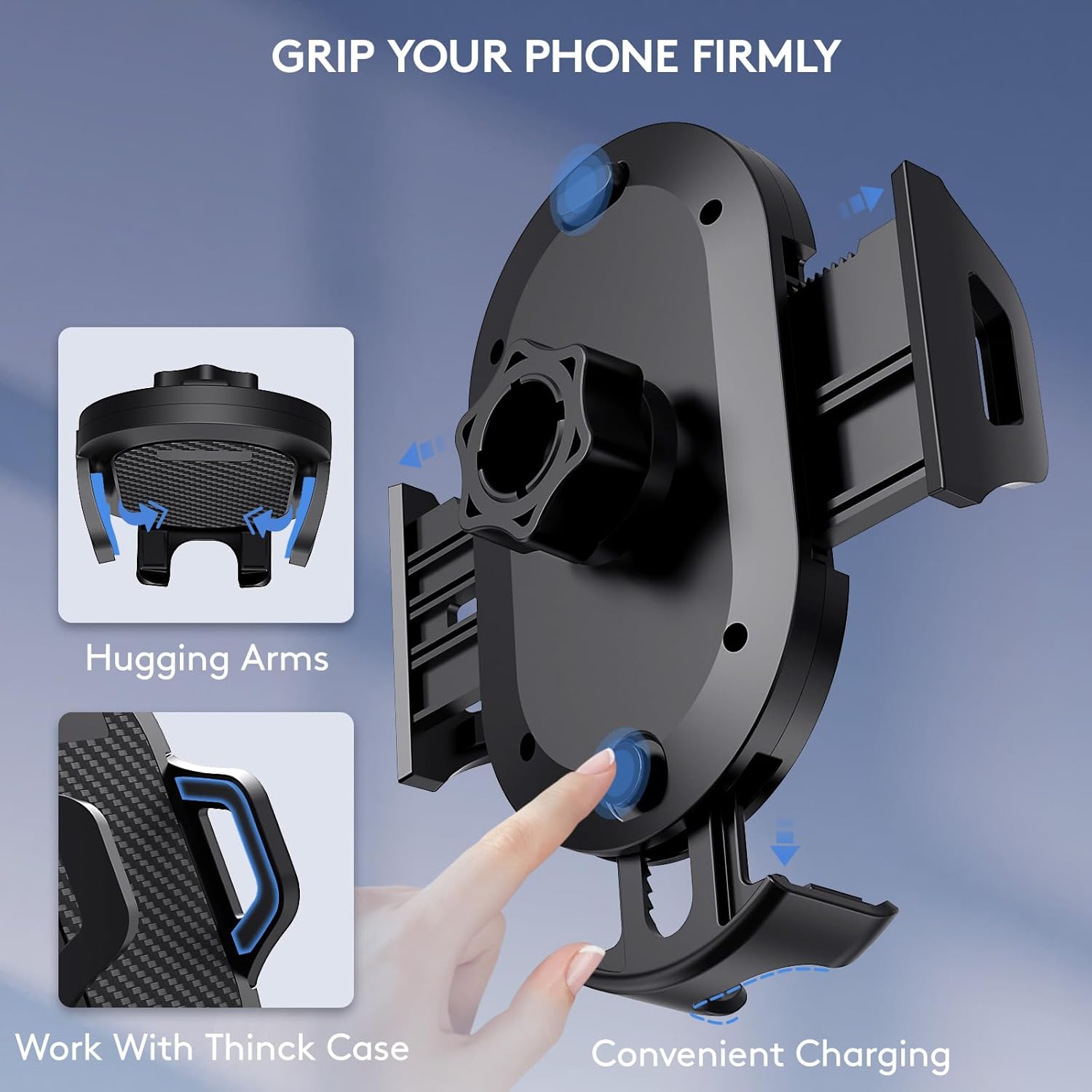 Thumbnail 2 de LOLBIU Universal Car Phone Holder 360°