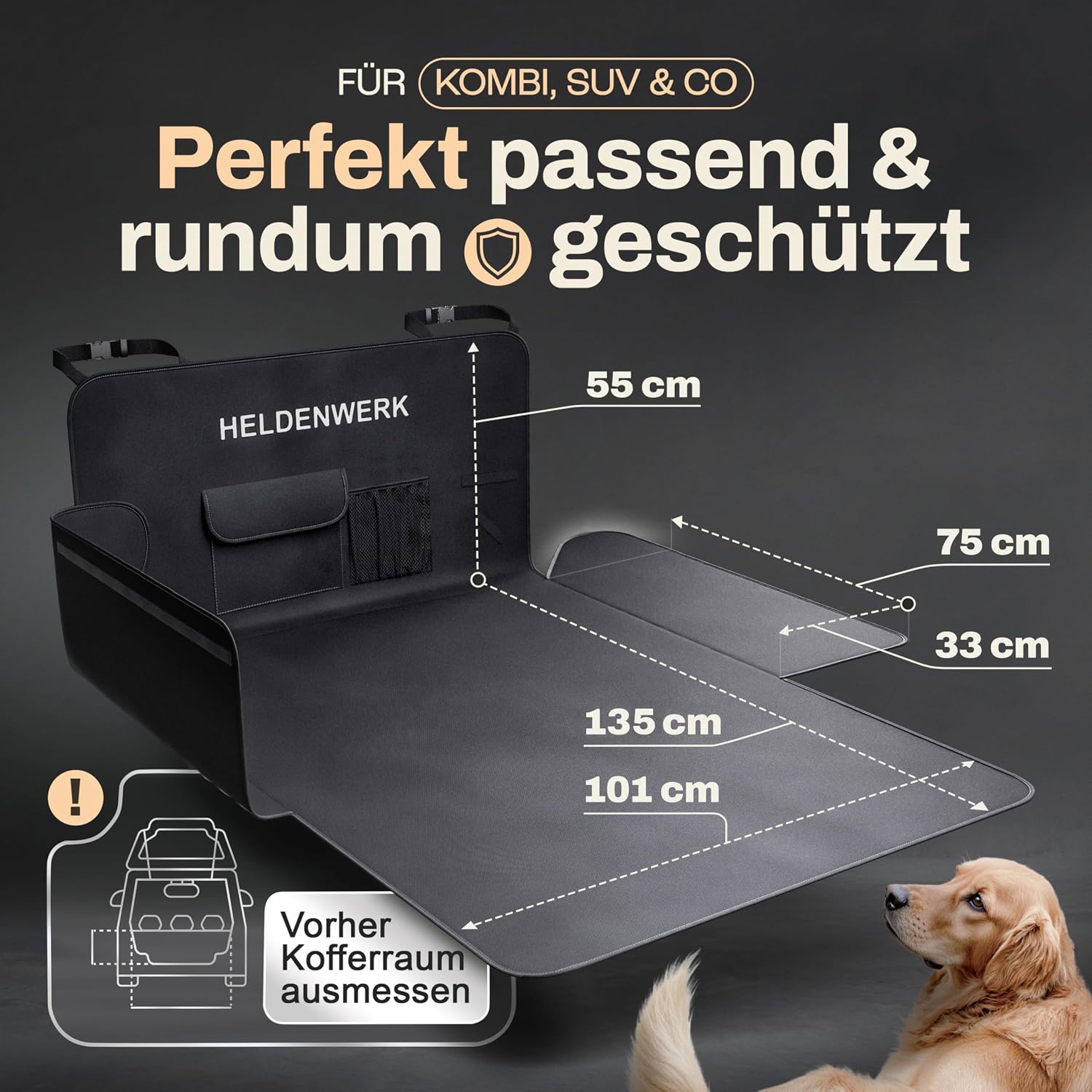 Detalle 2 de HELDENWERK Kofferraumschutz Hund