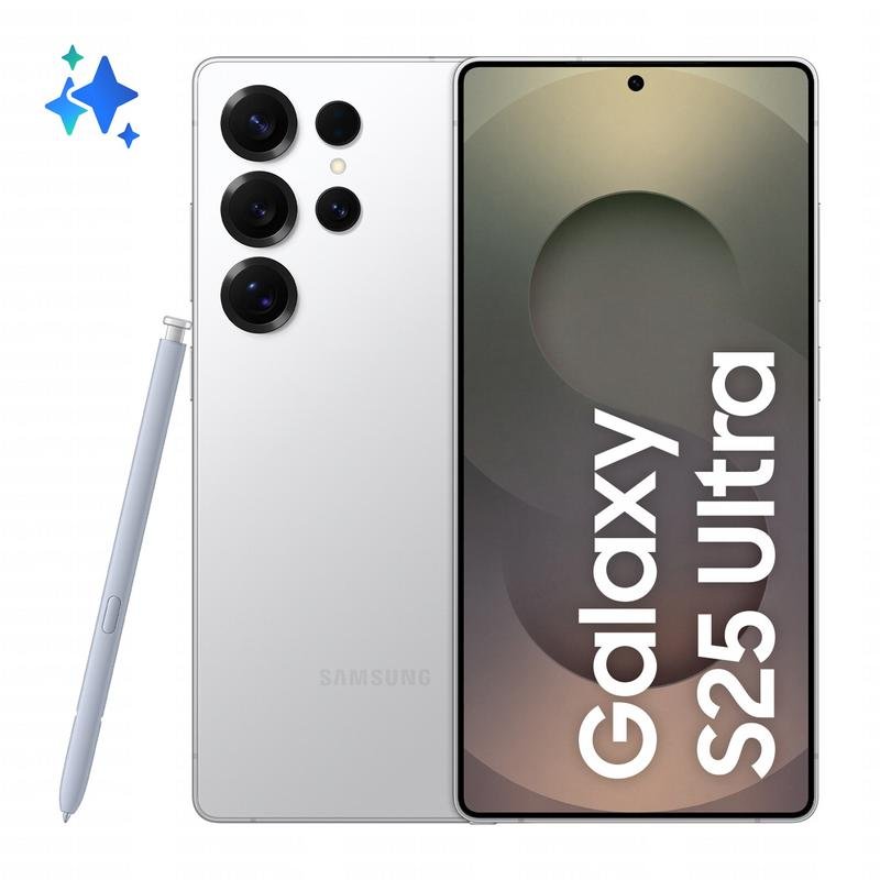 Imagen de Samsung Galaxy S25 Ultra 5G 12GB/512GB, 6.9" Plata Titanio Blanco (Importado) — ficha de compra en OfertitasTOP