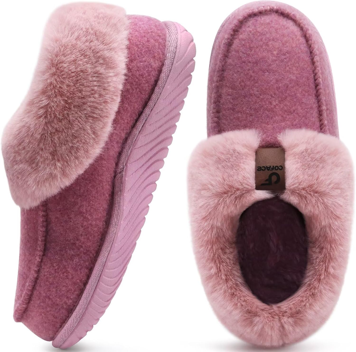 Detalle de COFACE Women's Memory Foam Slippers Arch Support