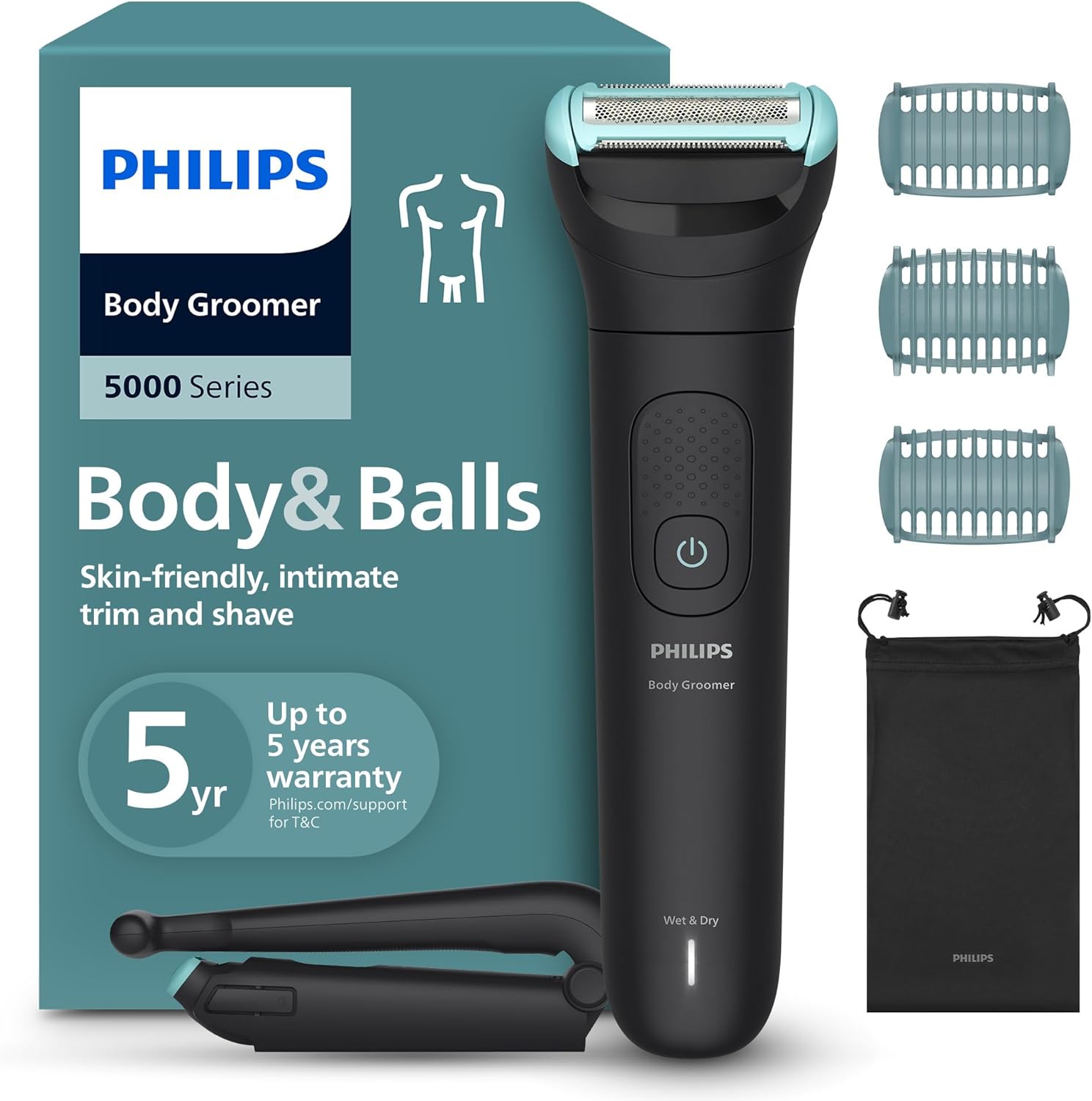 Detalle de Philips BG5480 Afeitadora corporal 100 min