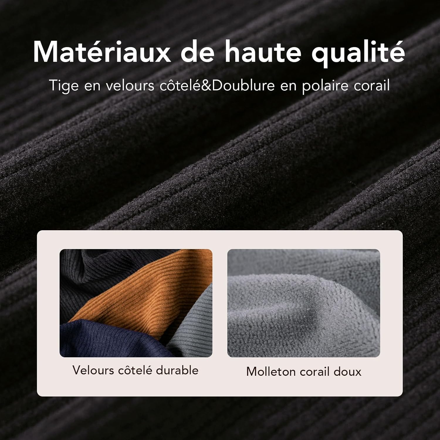 Thumbnail 3 de VeraCosy Chaussons respirants à mémoire de forme pour hommes — confort intérieur/extérieur