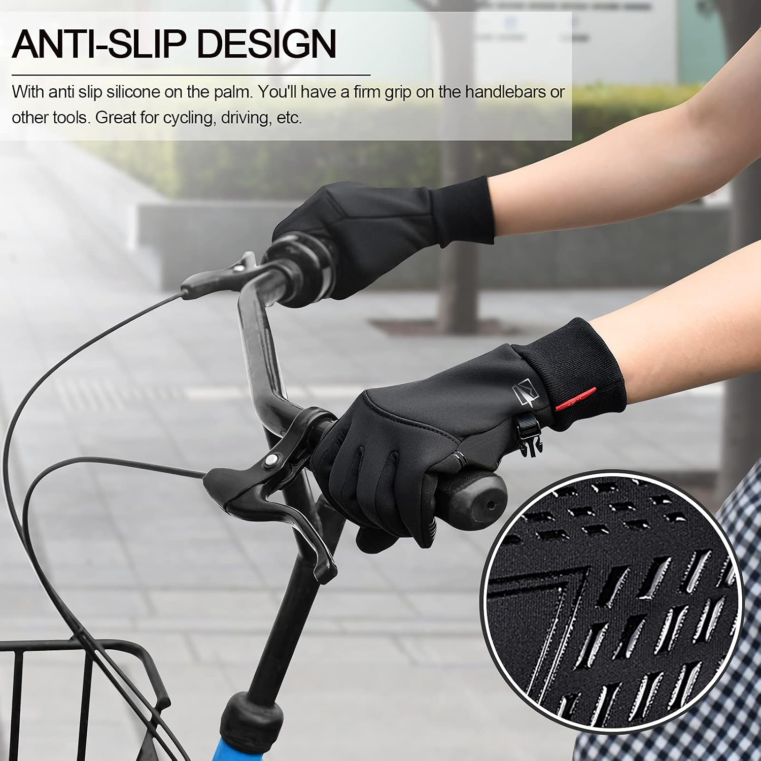 Detalle 2 de Yobenki Warm Winter Gloves touchscreen windproof gloves