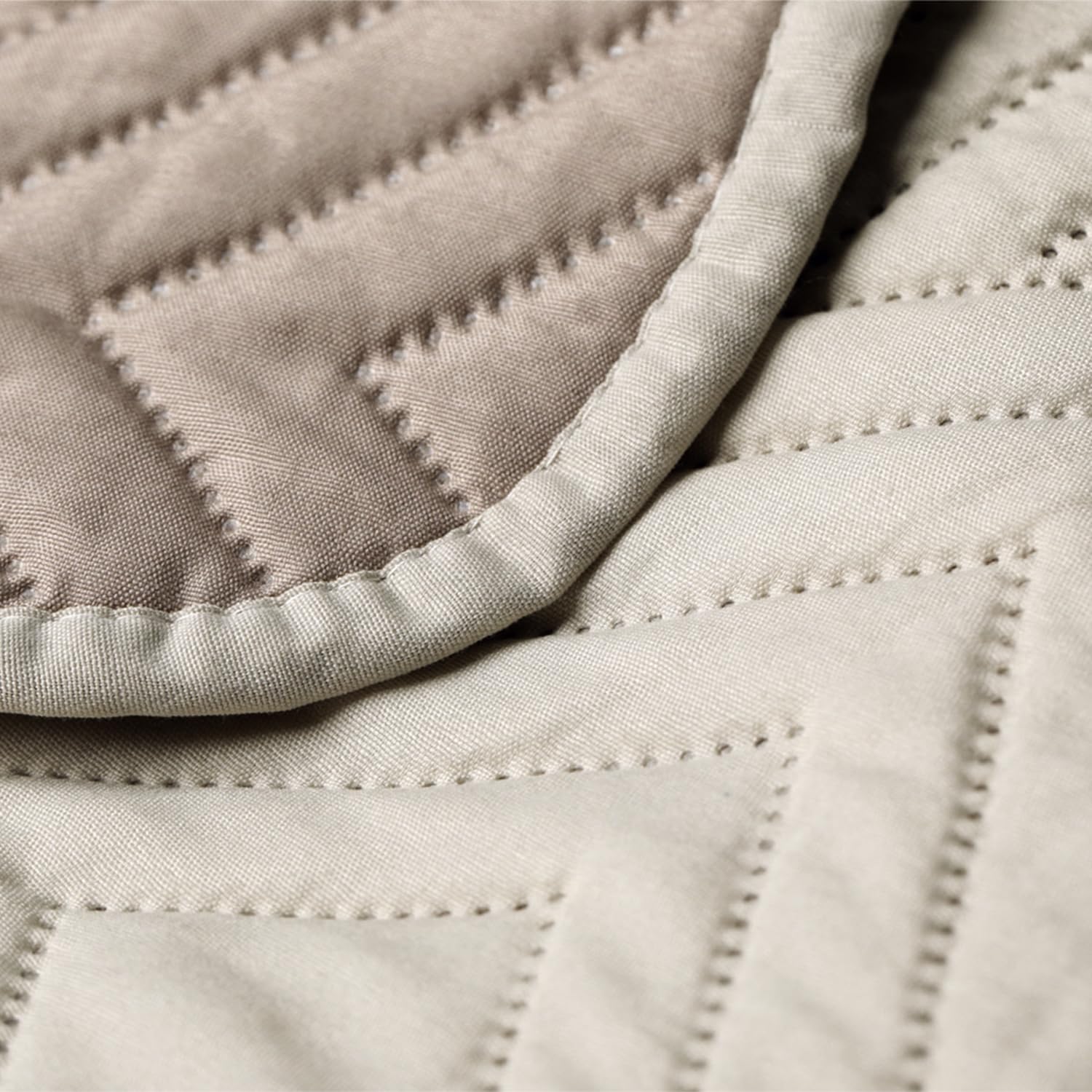 Thumbnail 3 de AmeliaHome Softa bedsprei 260 x 280 cm, dubbelzijdig polyester in beige-cappuccino