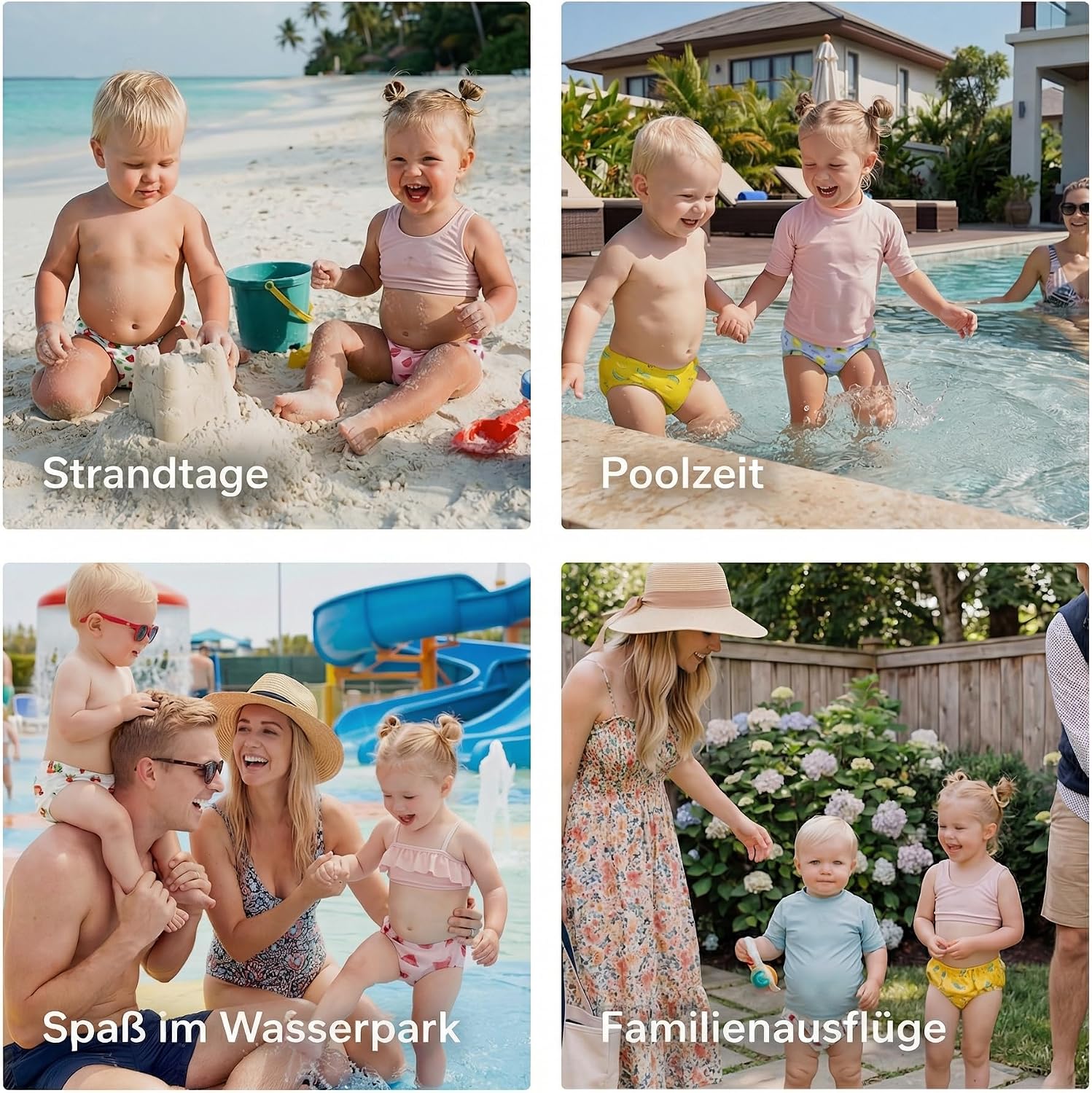 Thumbnail 5 de HECCEI Schwimmwindel Baby – Wiederverwendbare Schwimmhose mit verstellbarem Bund (0–6 Monate)