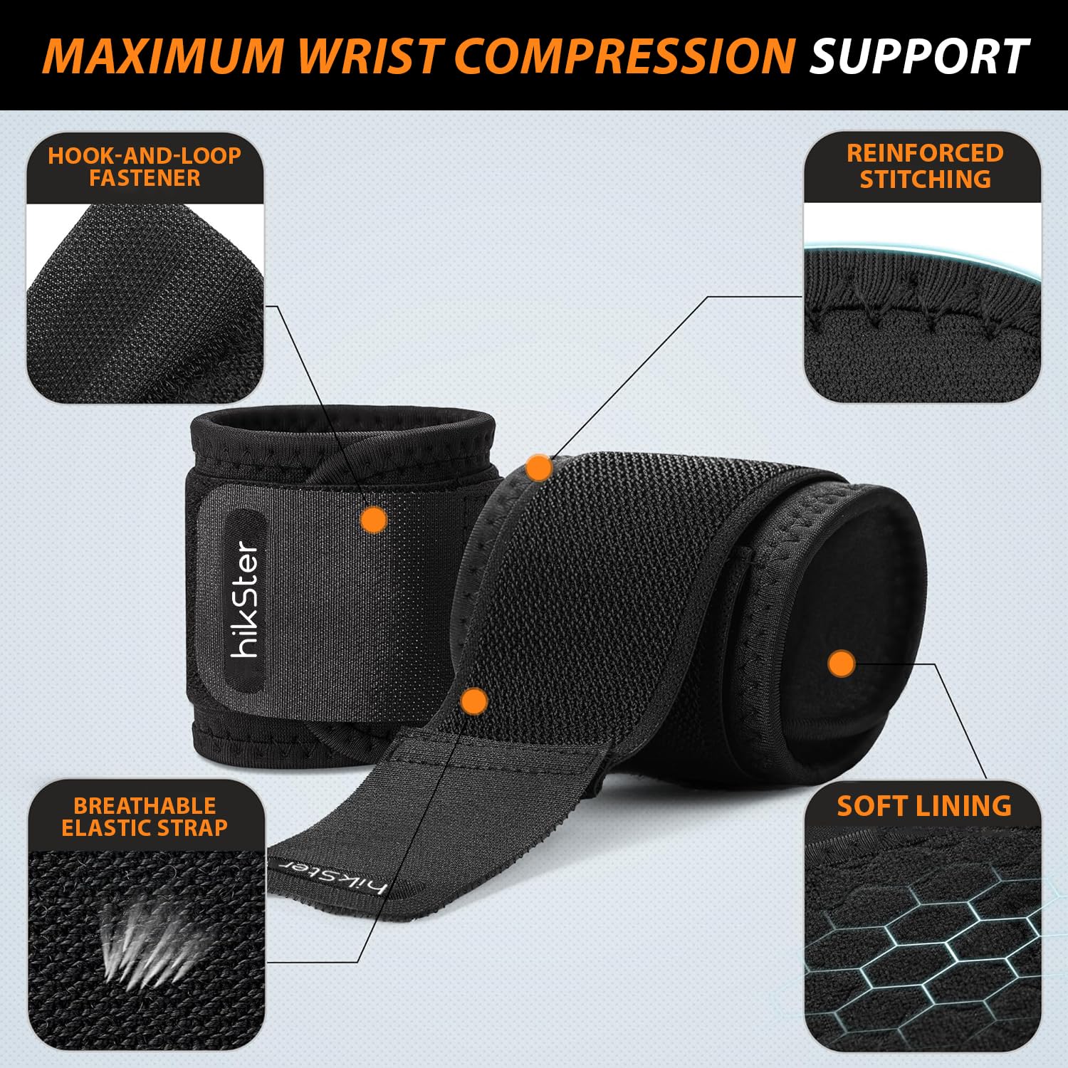 Detalle 2 de Hikster Wrist Braces, 2-Pack