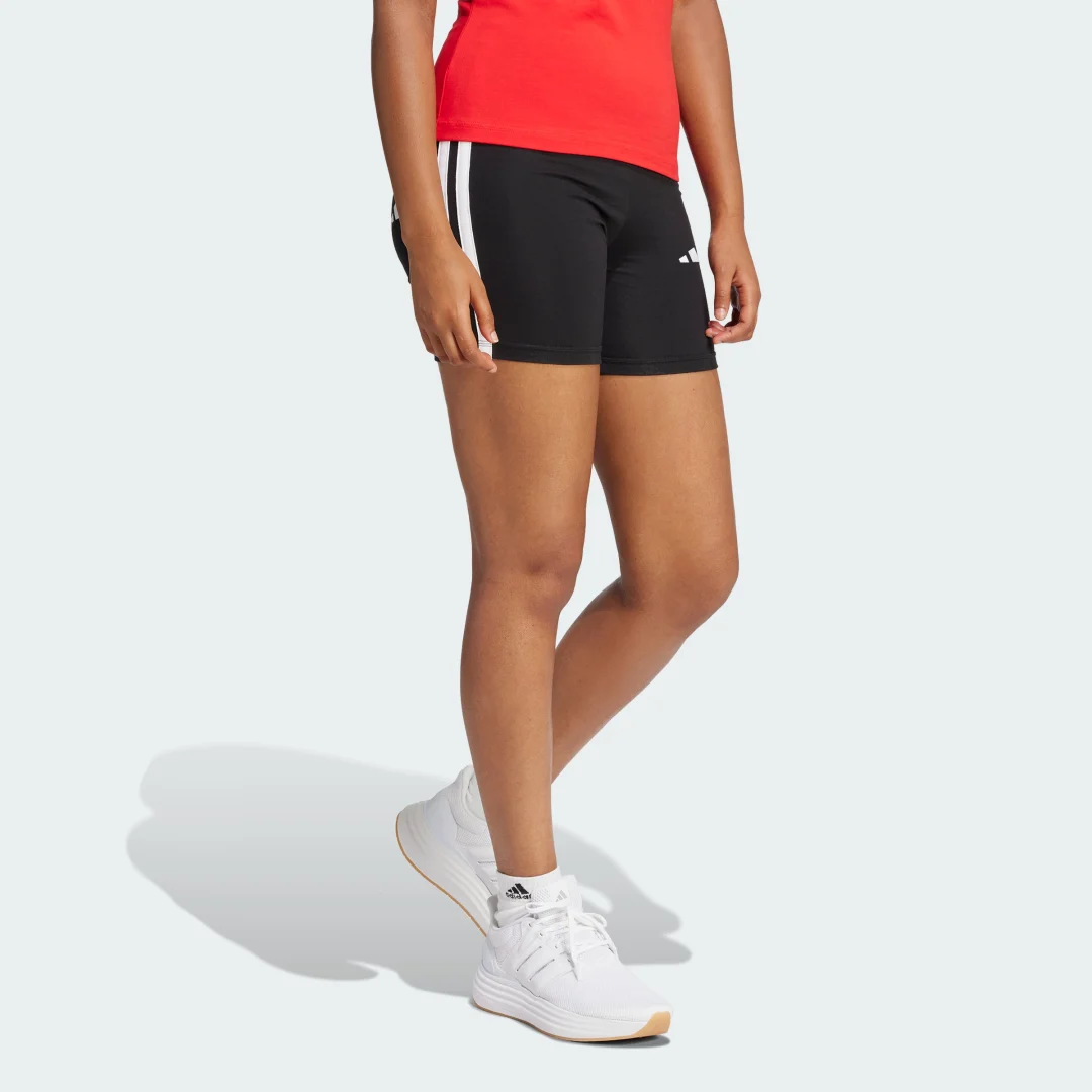 Thumbnail 2 de Mallas cortas Essentials High Waisted Biker 3 bandas de Adidas