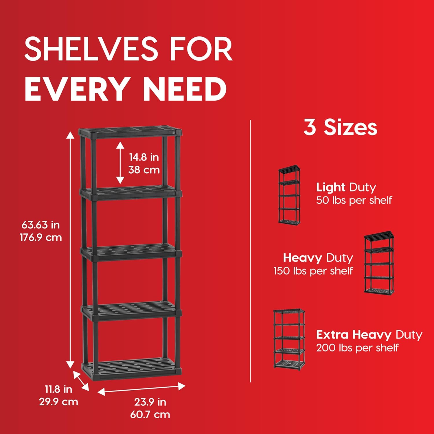 Thumbnail 1 de IRIS USA 5-Shelf storage rack 250lb