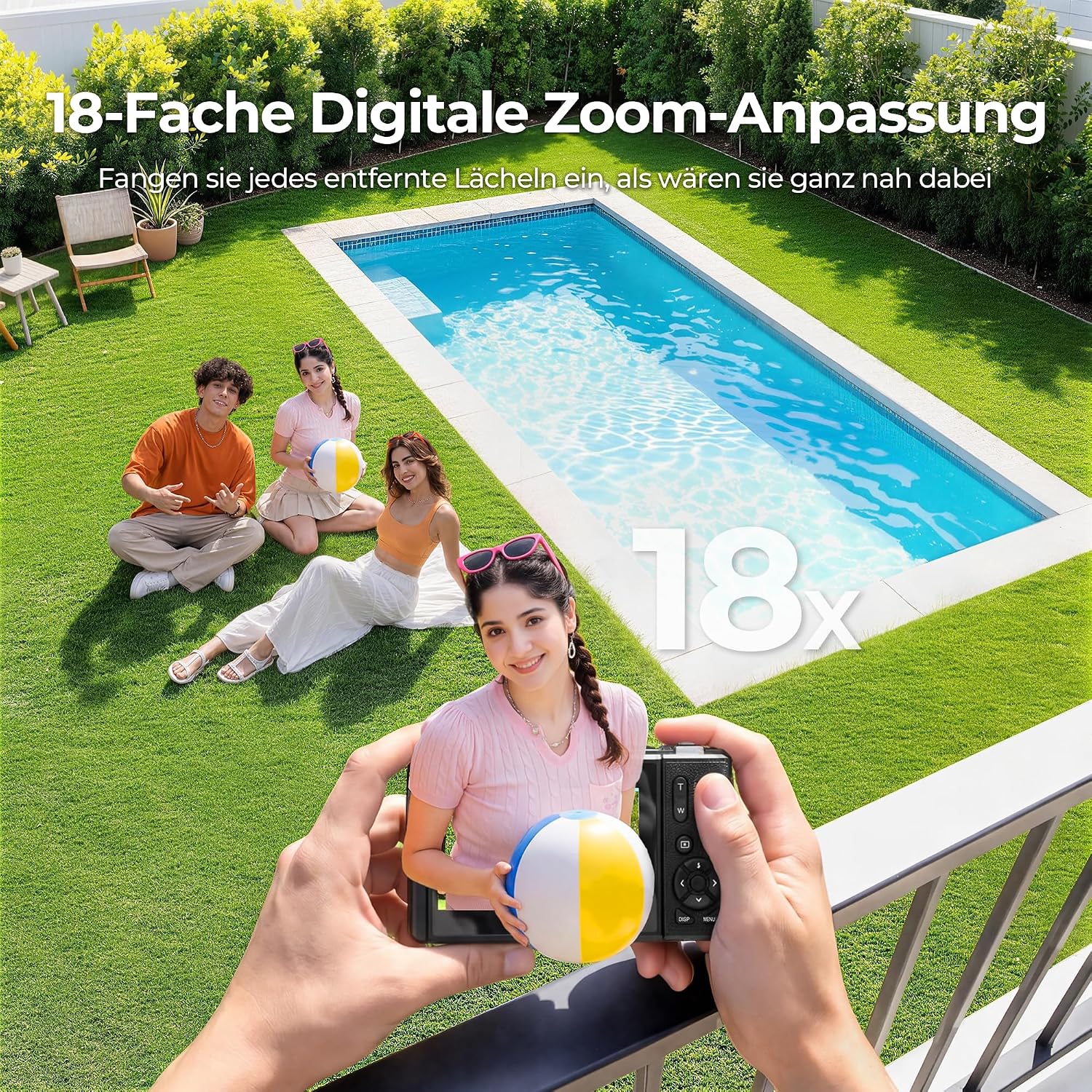 Detalle 2 de 5K WiFi Digitalkamera & Fotokamera mit 80 MP – ideal für Einsteiger und Vlogging