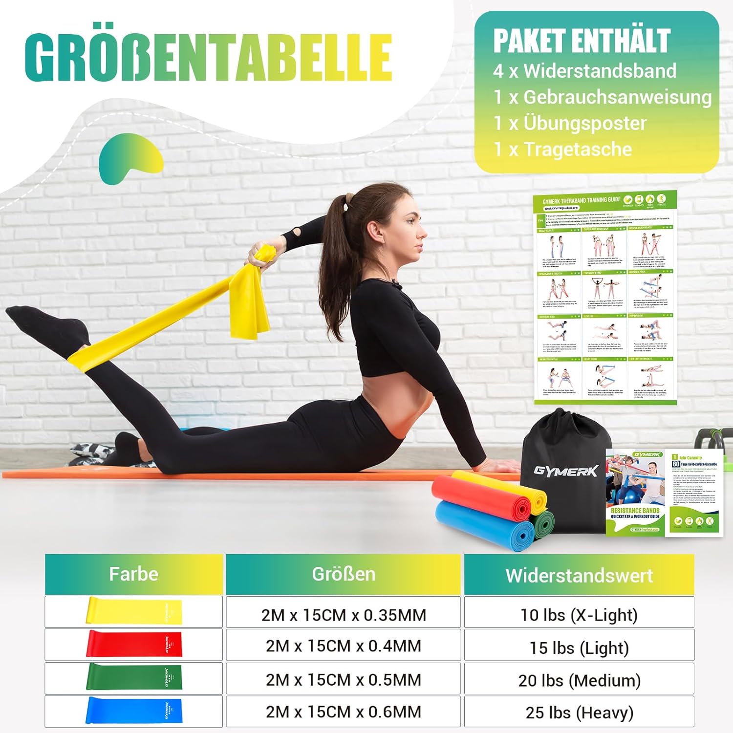 Thumbnail 3 de GYMERK Fitnessbänder 2 m 🏋