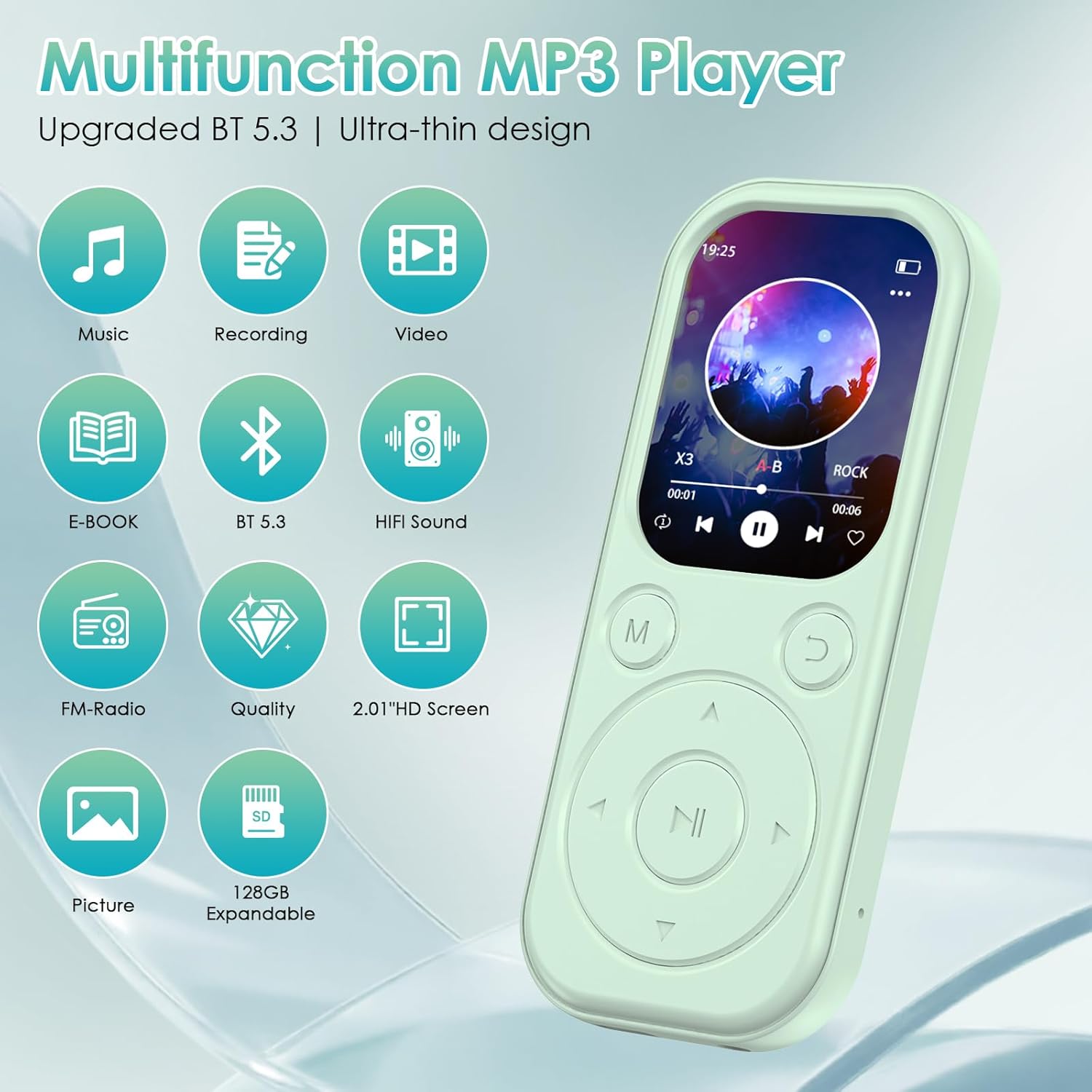 Thumbnail 1 de Olycism Reproductor MP3 64 GB Bluetooth 5.3