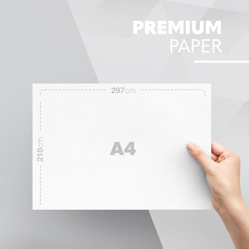 Detalle de delka Multi-Purpose A4 Printer Paper (75gsm) – Pack of 5 Reams, 2500 Sheets