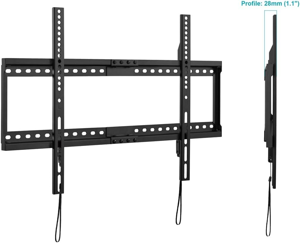 Detalle de Monoprice Low Profile Fixed TV Wall Mount (Extra Wide) for 42"–90" TVs up to 165 lbs