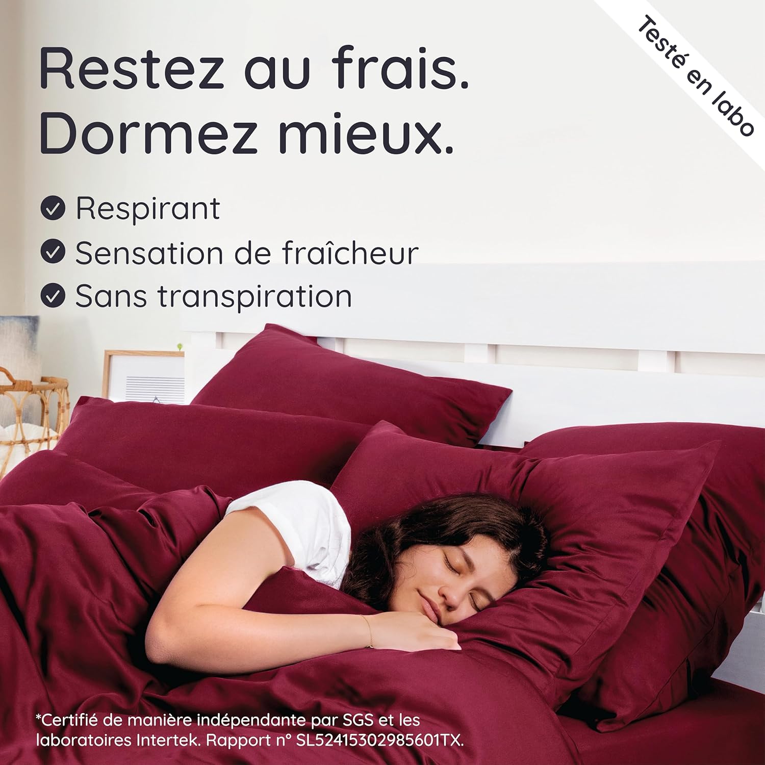 Thumbnail 3 de Bambaw Taie d'oreiller 65x65 Bambou – Lot de 2, hypoallergénique et anti-acariens