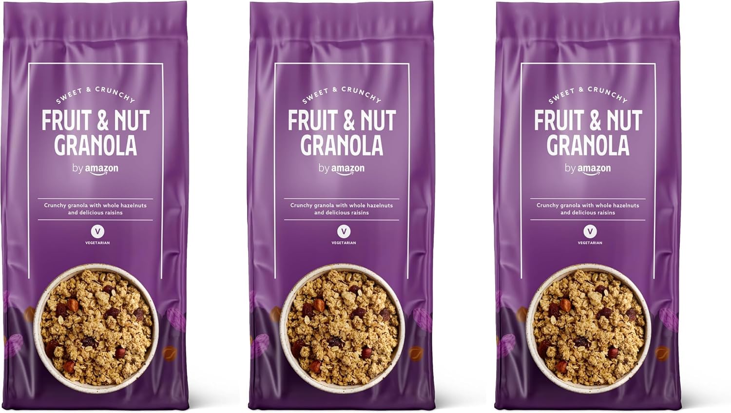 Thumbnail 6 de By Amazon Granola Con Frutta e Frutta a Guscio, 750g – croccantezza vegetariana per la colazione