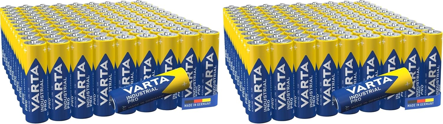 Detalle de VARTA Pile AA Industrial Pro – confezione da 40, pile alcaline 1,5V (Made in Germany)