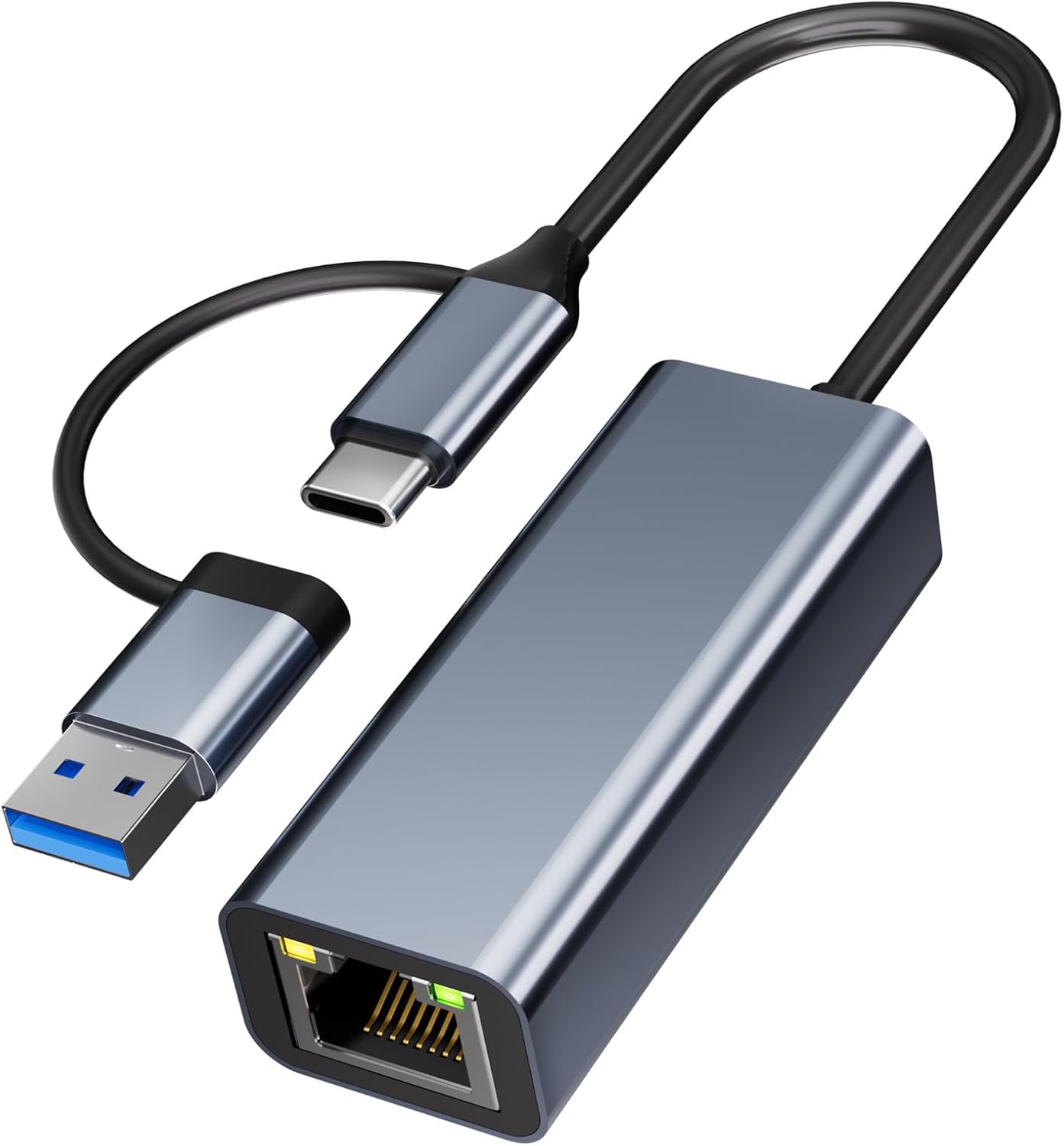 Detalle de Vonxite USB C Ethernet Adapter 1000Mbps – USB 3.0/USB-C to RJ45 Netzwerklösung