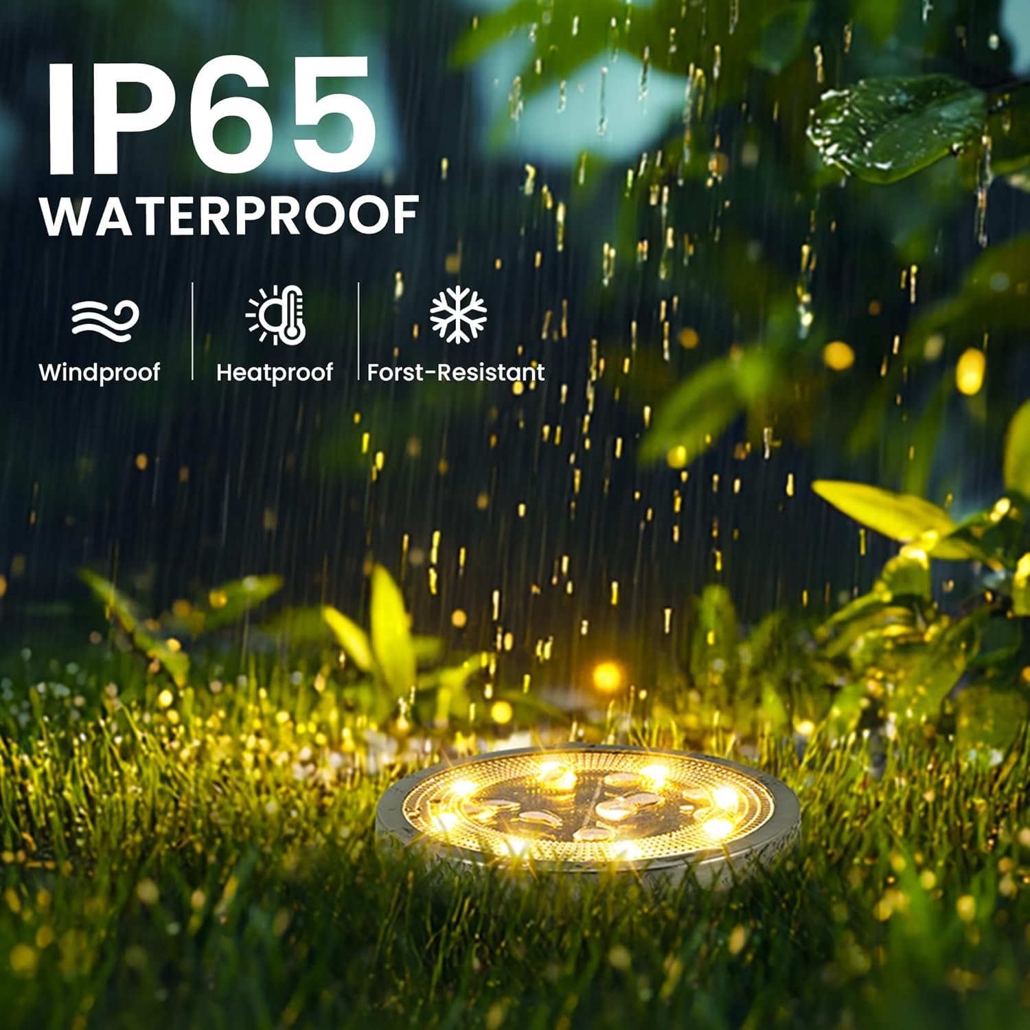 Thumbnail 2 de Solpex Solar Lights Outdoor Garden Ground Lights (16 Pack) – Solar Powered, IP65, Warm White