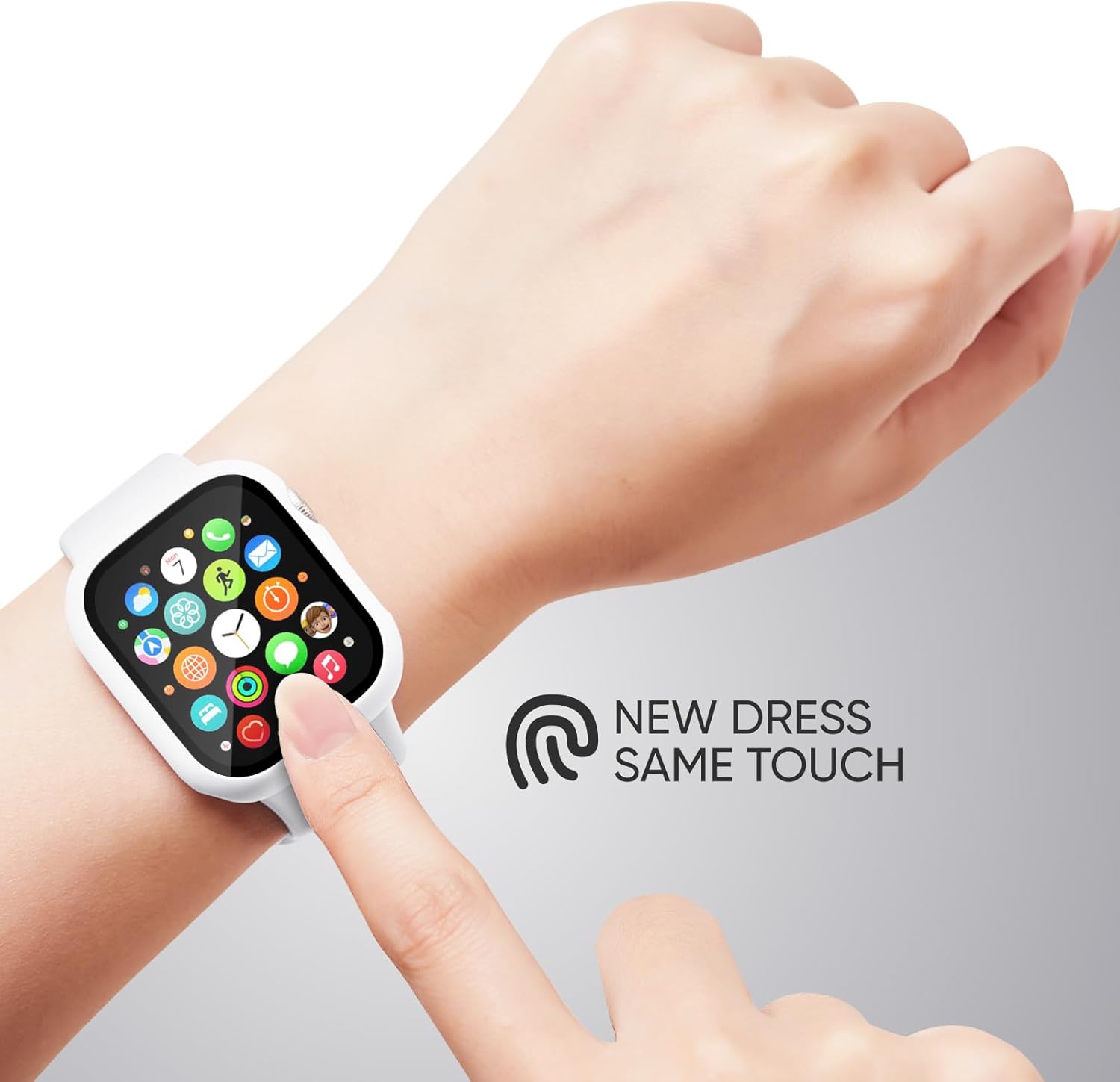 Thumbnail 4 de Joehwerr 3-in-1 40mm Apple Watch Strap, Case and 9H Glass Screen Protector – White