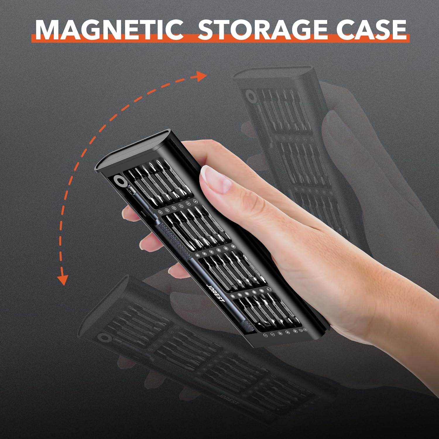 Detalle de Jorest AJJOJM0601ORDJPR1 52-in-1 Precision Screwdriver Set with Magnetic Bits
