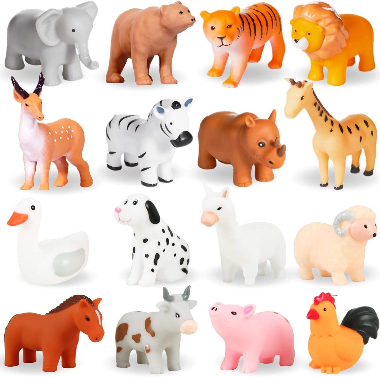 Detalle de No-Hole Bath Toys, 16-Piece Set