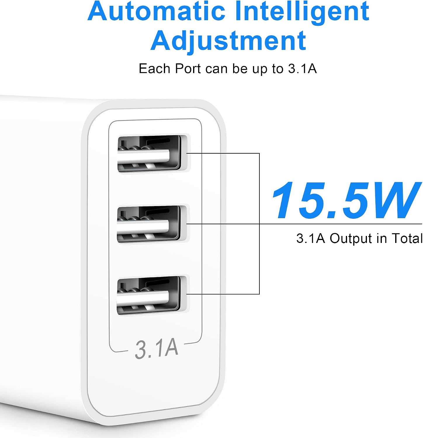 Thumbnail 3 de Cargador USB Multiple 15,5W 3 puertos
