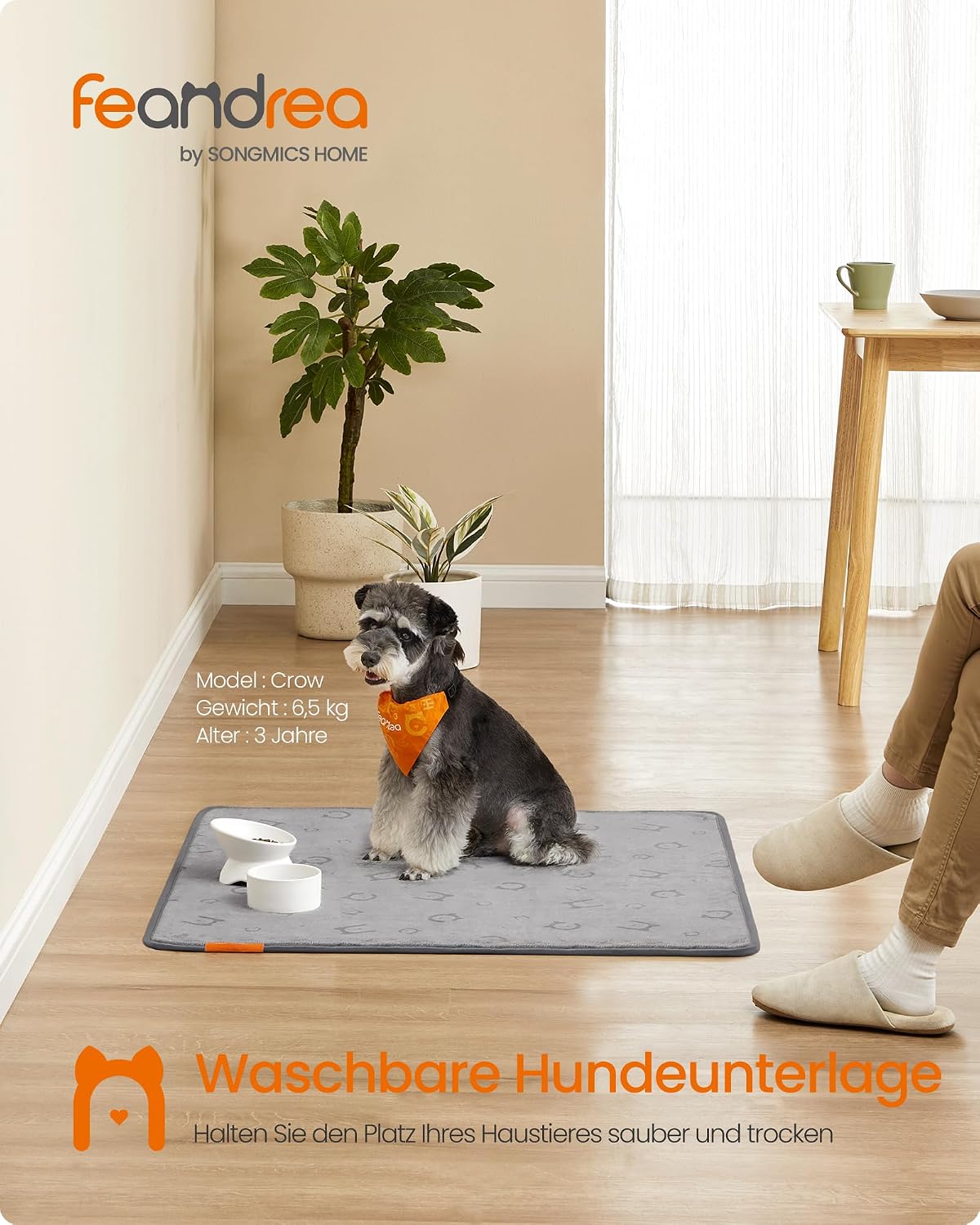 Detalle 2 de Feandrea Hundedecke 2er Set 91×86 cm