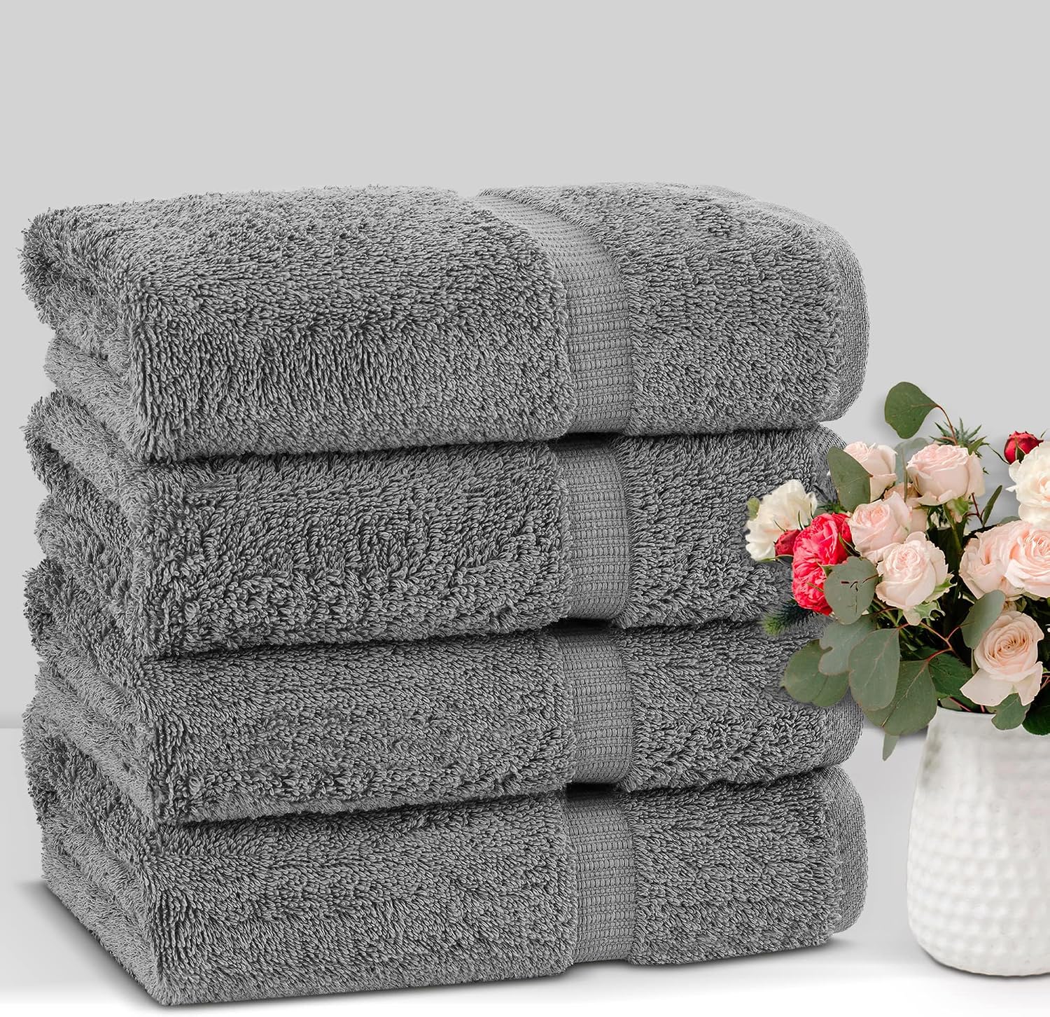 Thumbnail 3 de Chakir Turkish Linens 27x54 Towels Gray