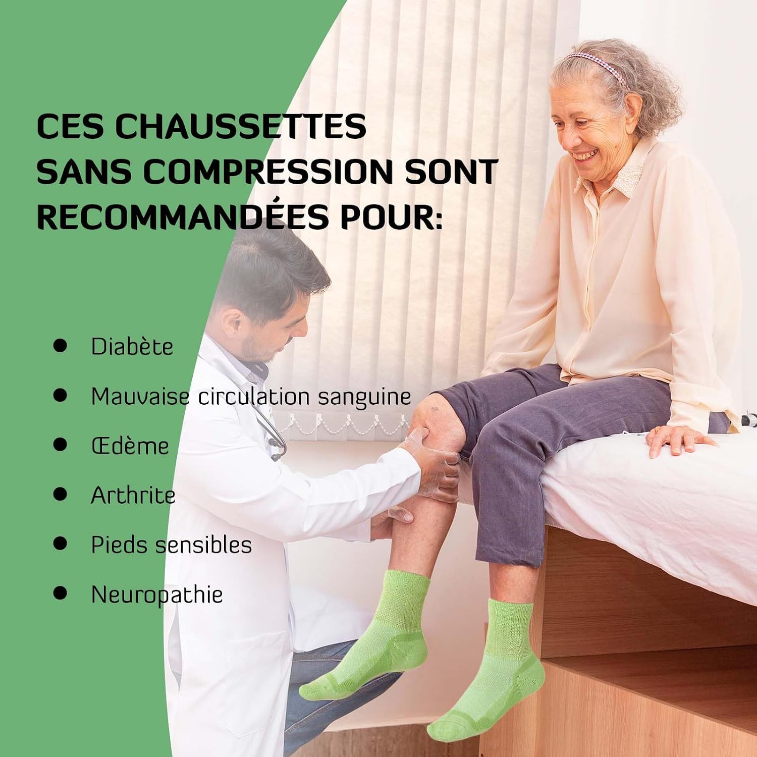 Thumbnail 6 de LOFIR Chaussettes Diabétiques en Bambou 39-46
