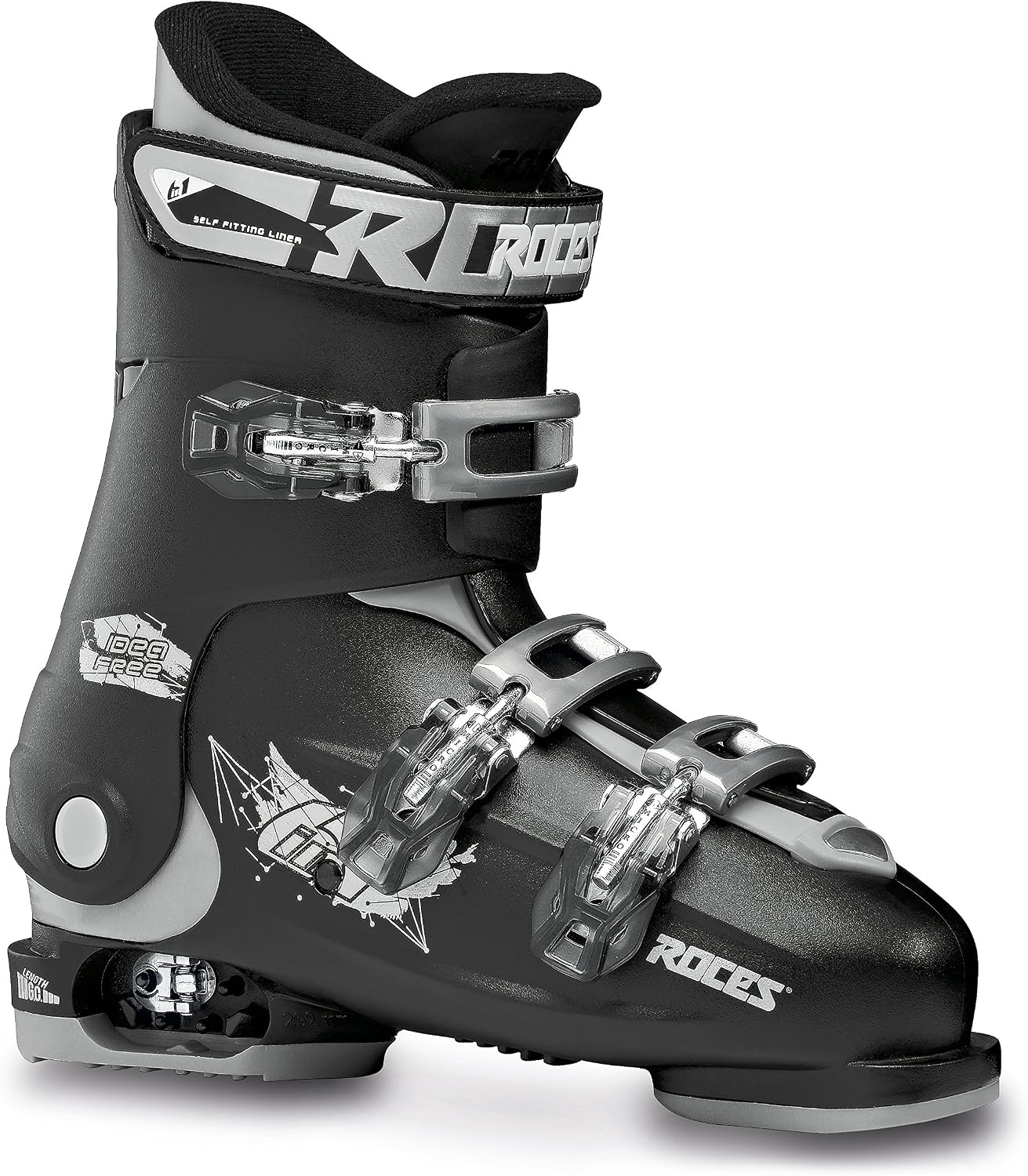 Detalle 2 de Roces IDEA FREE 450492-020 – regulowane buty narciarskie dla dzieci, 3 klamry