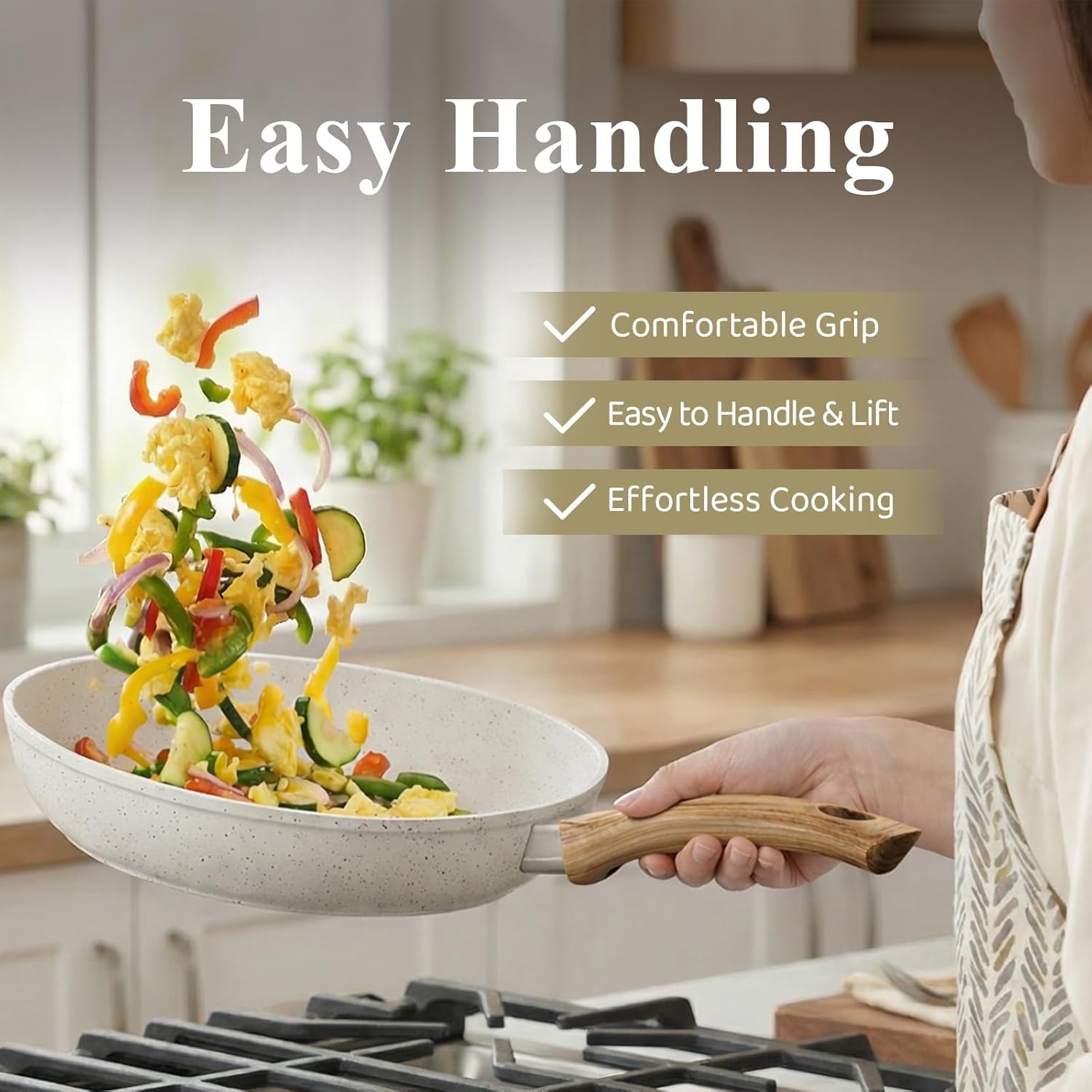 Thumbnail 4 de Bazova 25-Piece Nonstick Titanium-Reinforced Ceramic Cookware Set