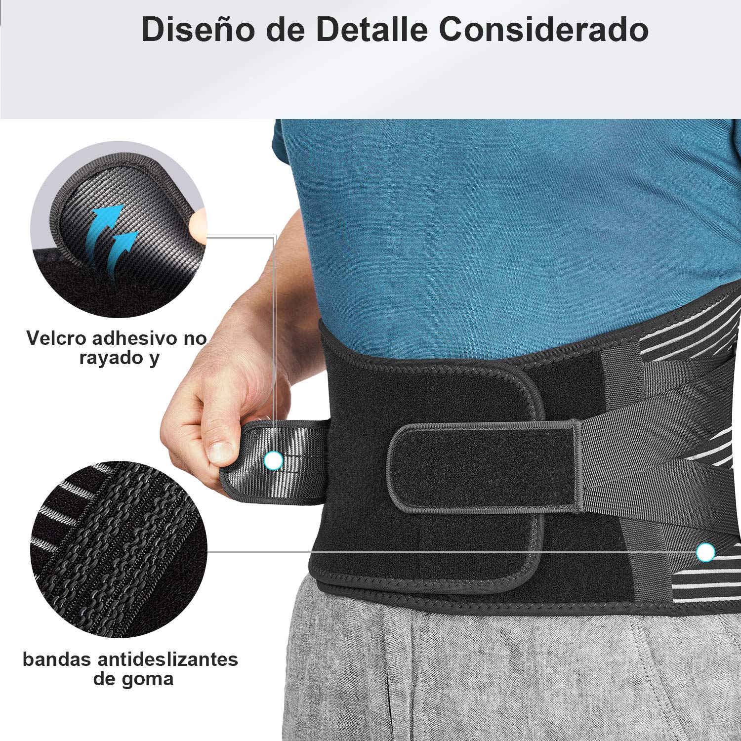 Thumbnail 4 de FREETOO Faja lumbar con 6 varillas M 29,5-37,4