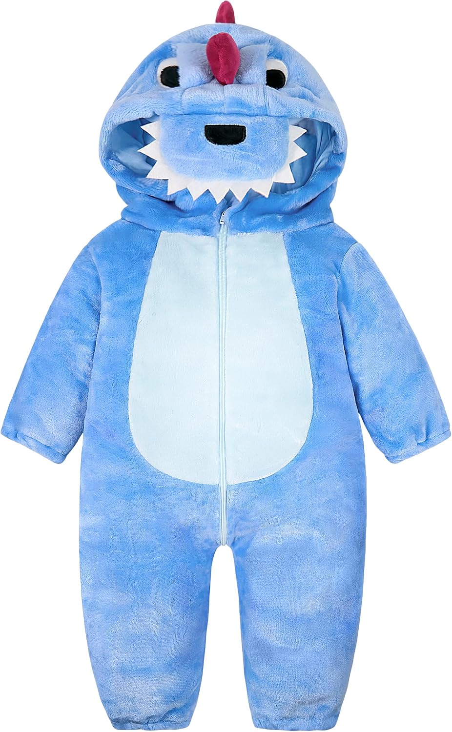 Thumbnail 3 de LOLANTA Dinosaur Costume Romper with Fleece, Cotton Lining and Two-Way Zip
