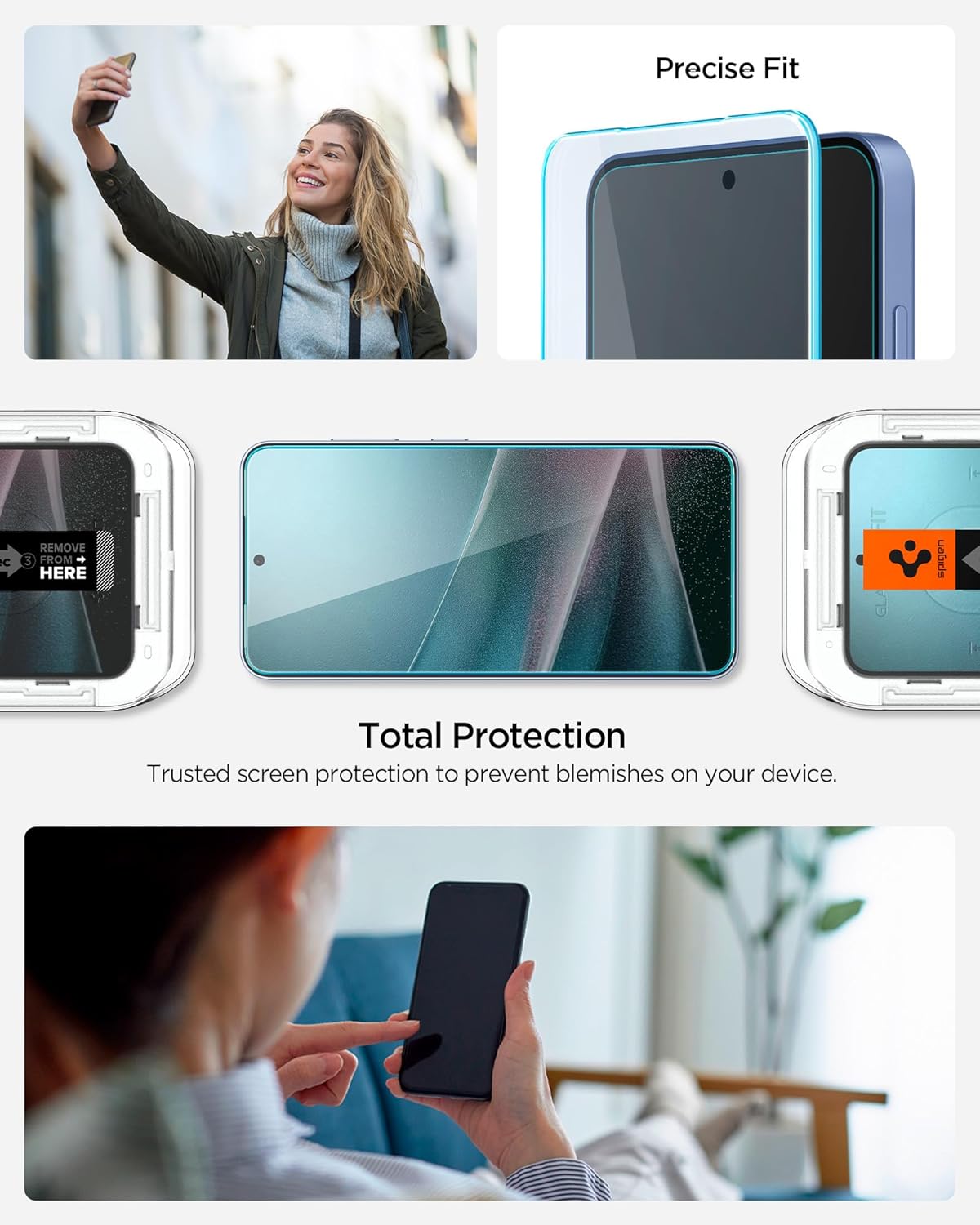 Thumbnail 6 de Spigen Glas.tR EZ Fit verre trempé pour Samsung Galaxy S25 Plus / S24 Plus – 2 pièces, installation facile, dureté 9H