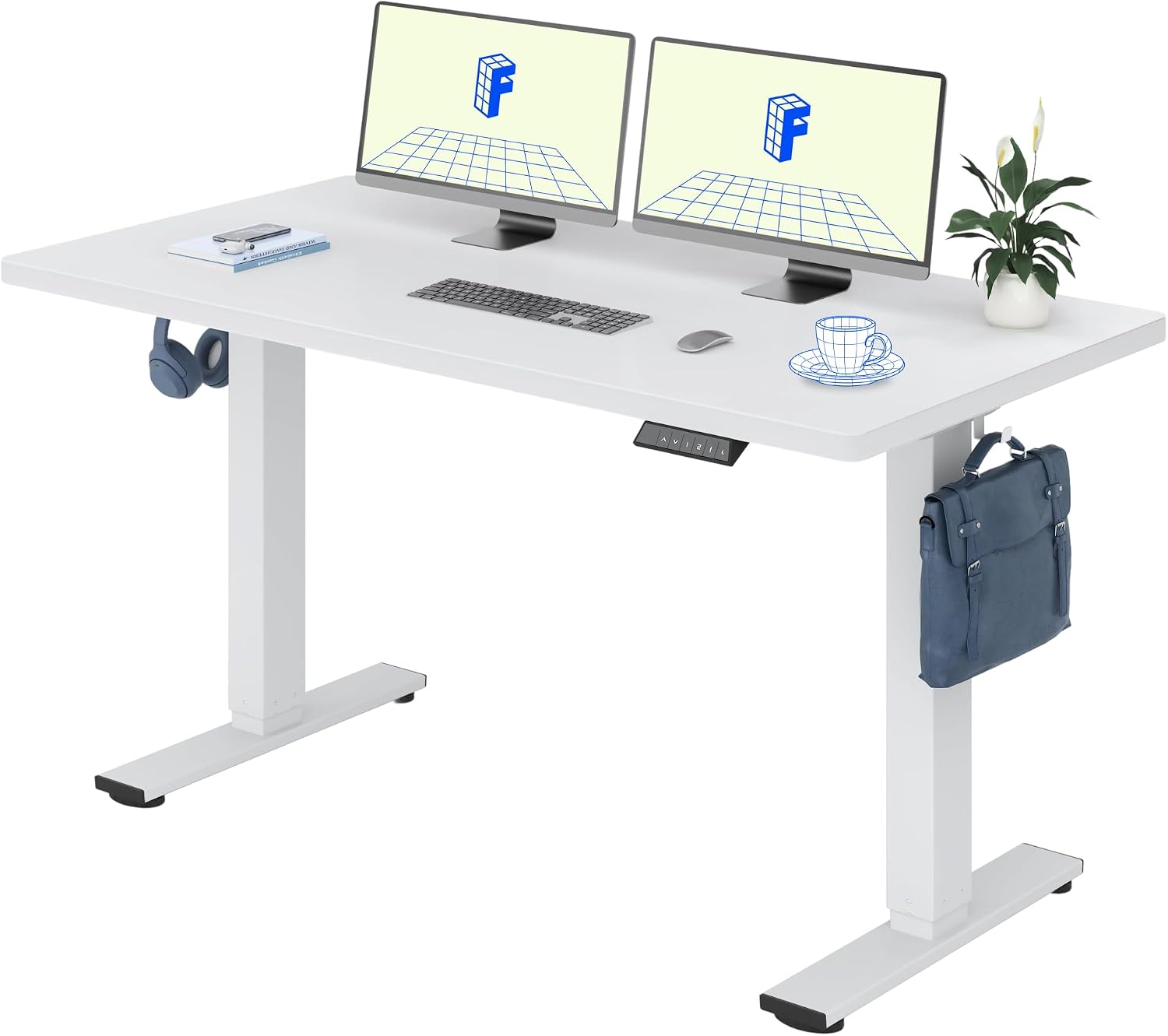 Detalle de FLEXISPOT Höhenverstellbarer Schreibtisch 140×80 cm