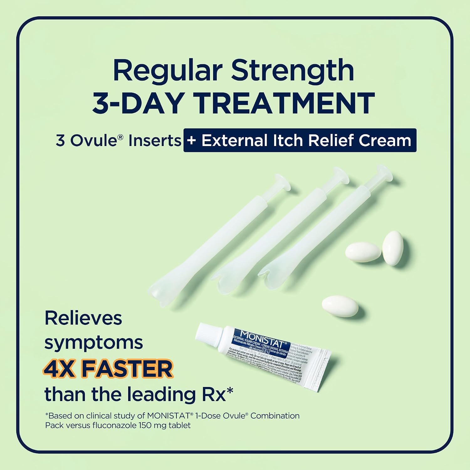 Detalle 2 de Monistat 380045486008 3-Day Yeast Infection Treatment, Regular-Strength Ovules + Cream