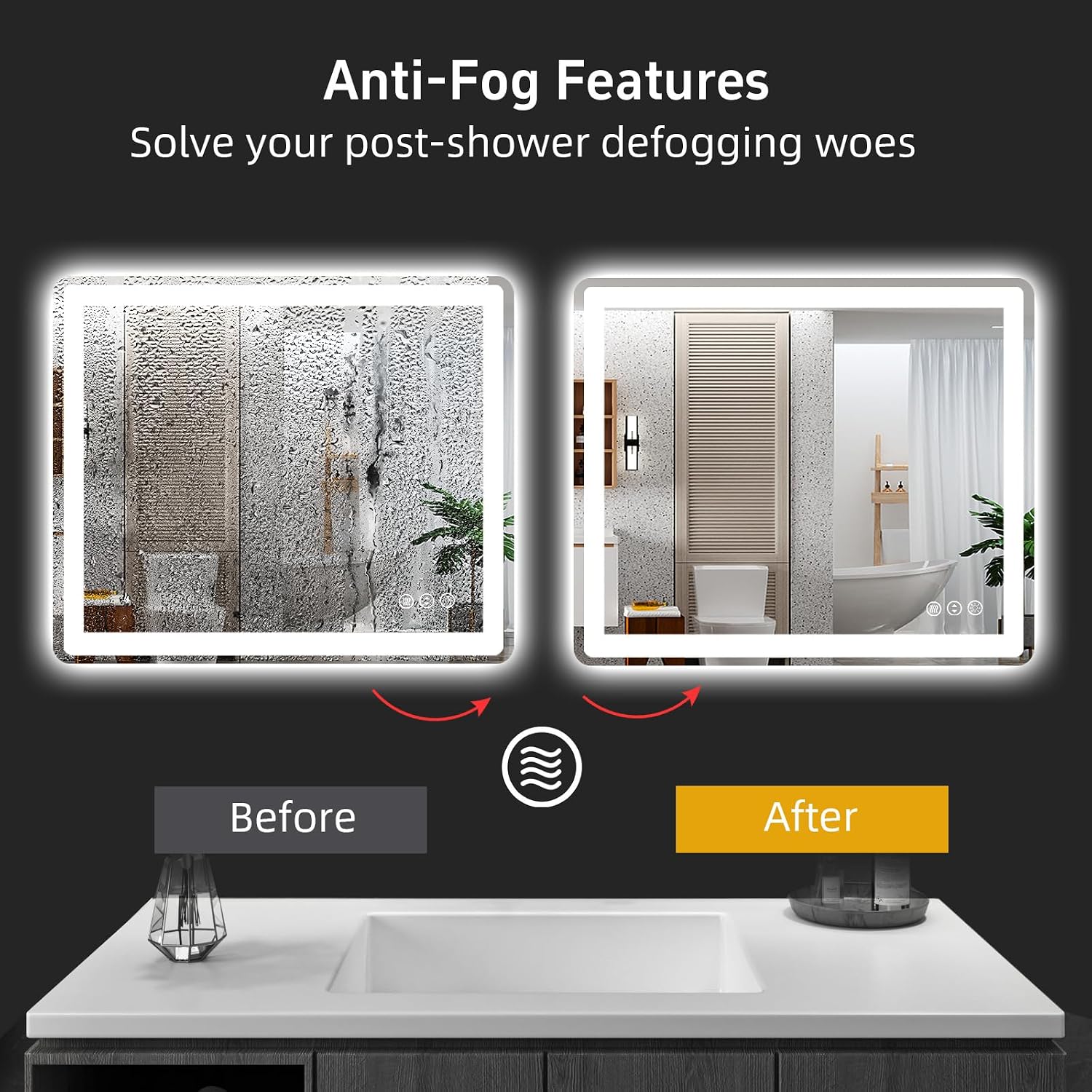 Detalle 2 de Miskerm LED Bathroom Mirror 48 x 30 in.