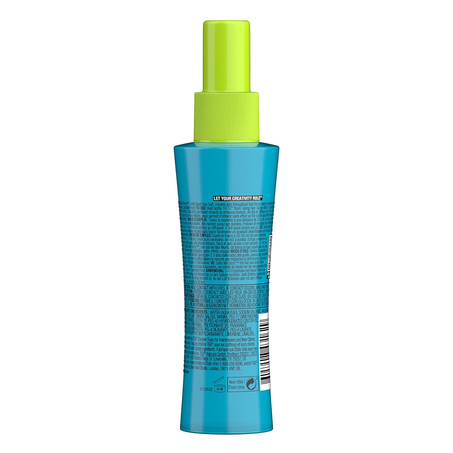 Detalle de Bed Head by TIGI Salty Not Sorry Texturising Salt Spray – Textur, Beach Waves & flexibler Halt, 100 ml