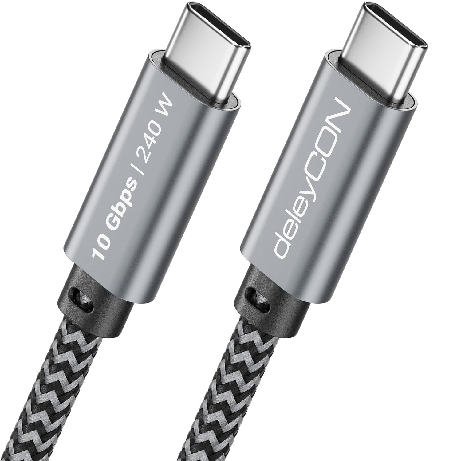Detalle de deleyCON MK7740 1m USB-C Cable, 240W PD 3.1, 10 Gbps USB 3.2 Gen 2