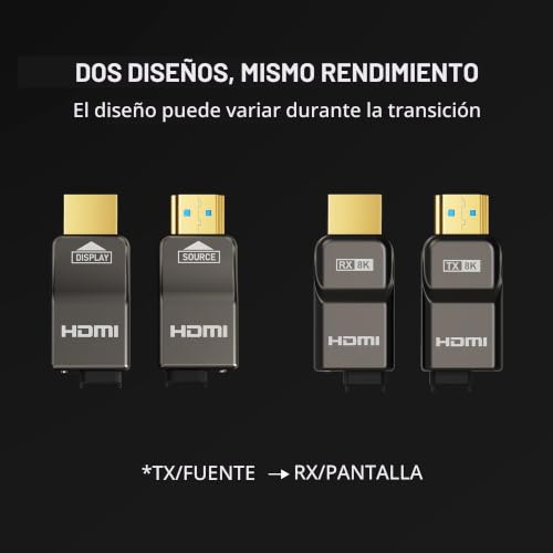 Thumbnail 7 de RUIPRO HDMI 2.1 8K, cable de fibra óptica desmontable de 7,6 m y 48 Gbps