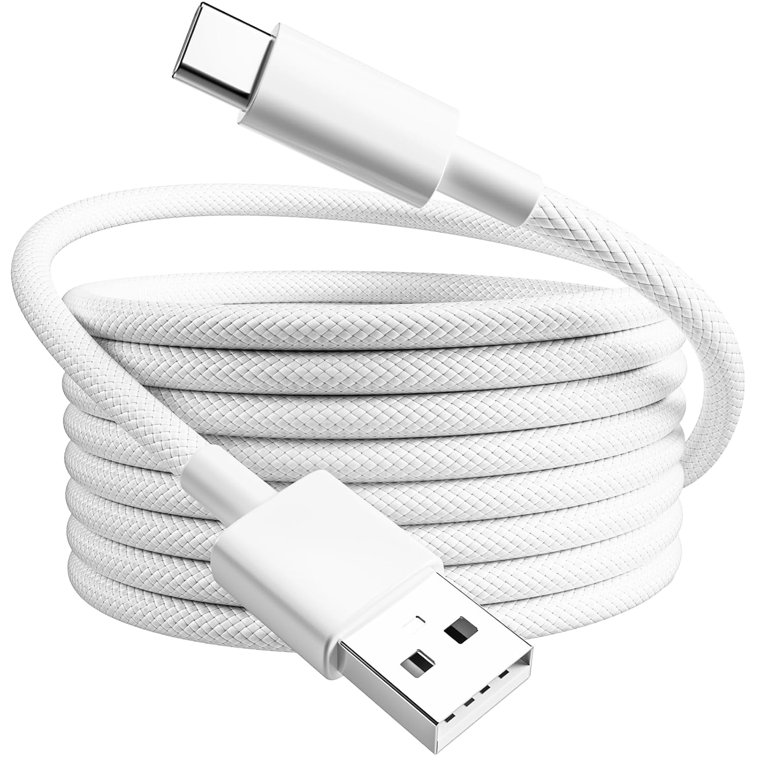 Detalle de 5 m USB‑C Ladekabel 3,1A, geflochten für Smartphones