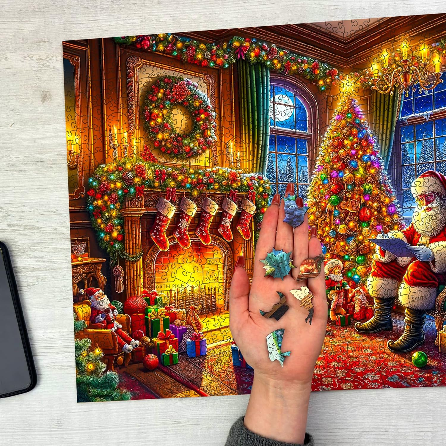 Thumbnail 5 de WOODEN.CITY Puzzle de Noël 1000 pièces pour adultes 🎁