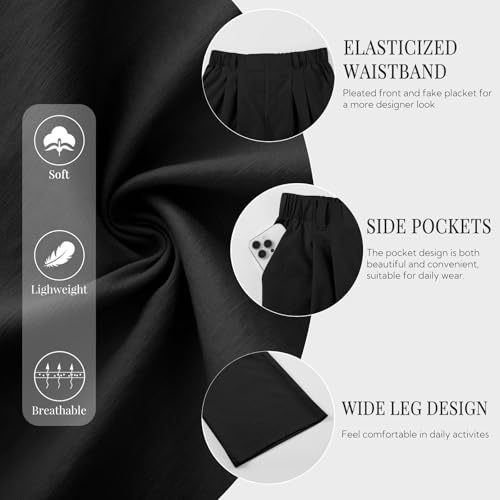 Thumbnail 4 de Friptspyg Palazzo Pantalons femme été taille haute ⚙