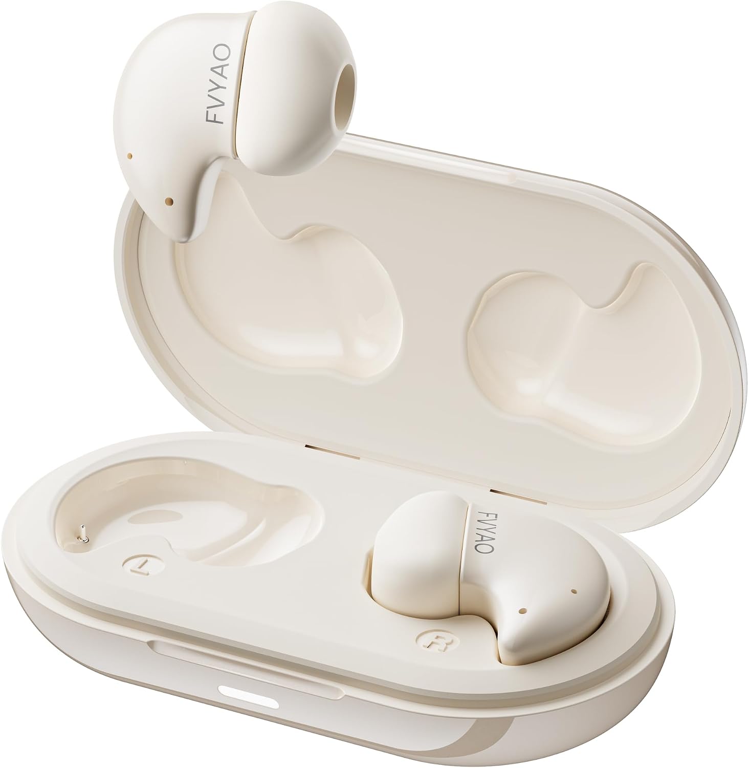 Detalle de Fvyao Sleep Earbuds Mini Wireless In-Ear Earbuds, Bluetooth 5.4, IPX6