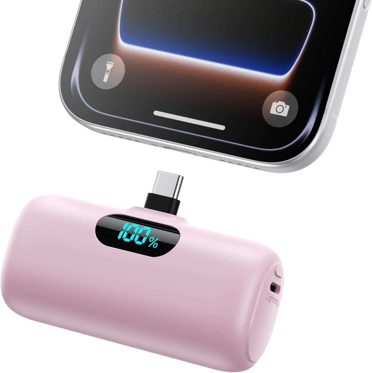 Detalle de Feob HX45X2 Mini USB-C Power Bank, 5,000mAh with LCD Display