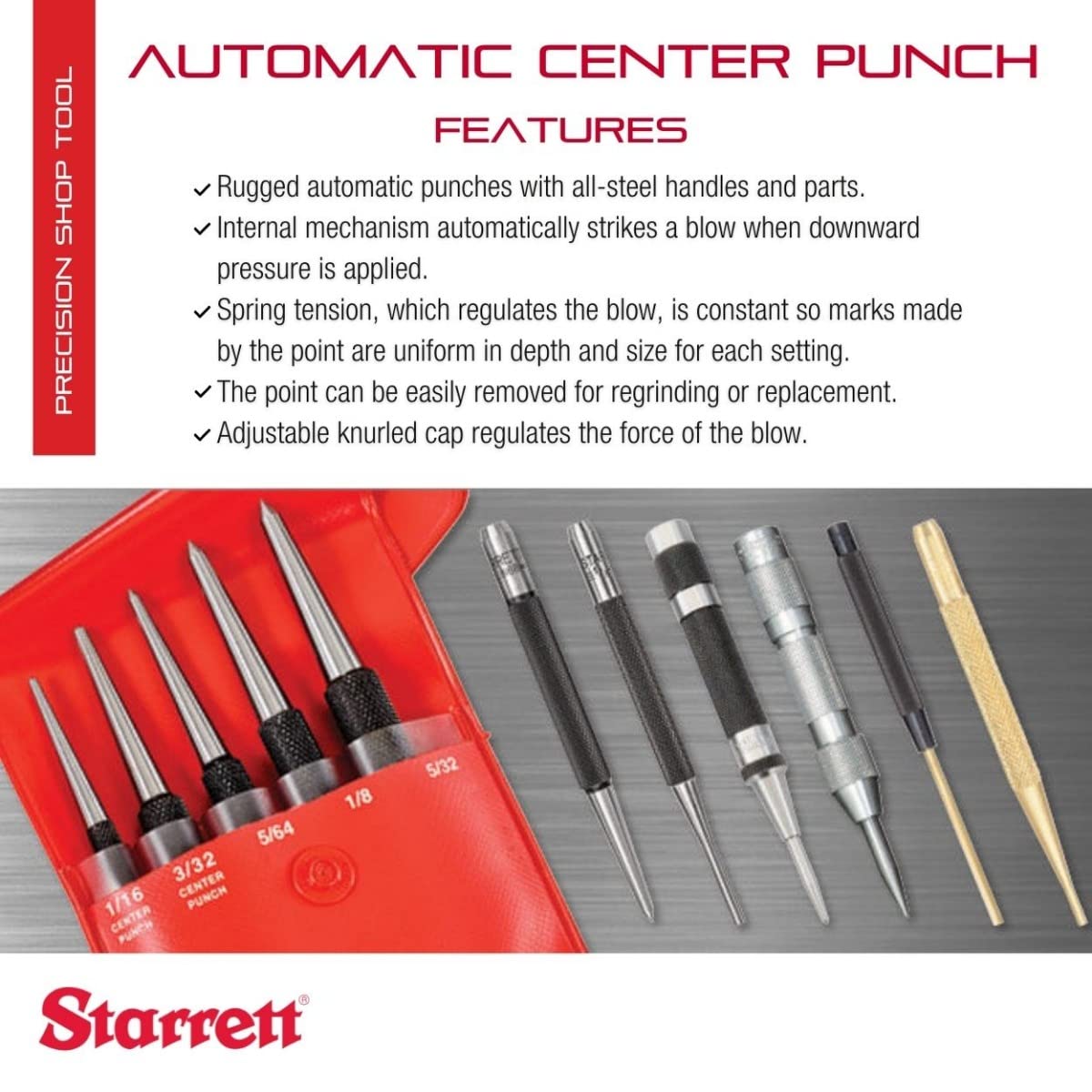 Detalle 2 de Starrett 18A Automatic Centre Punch