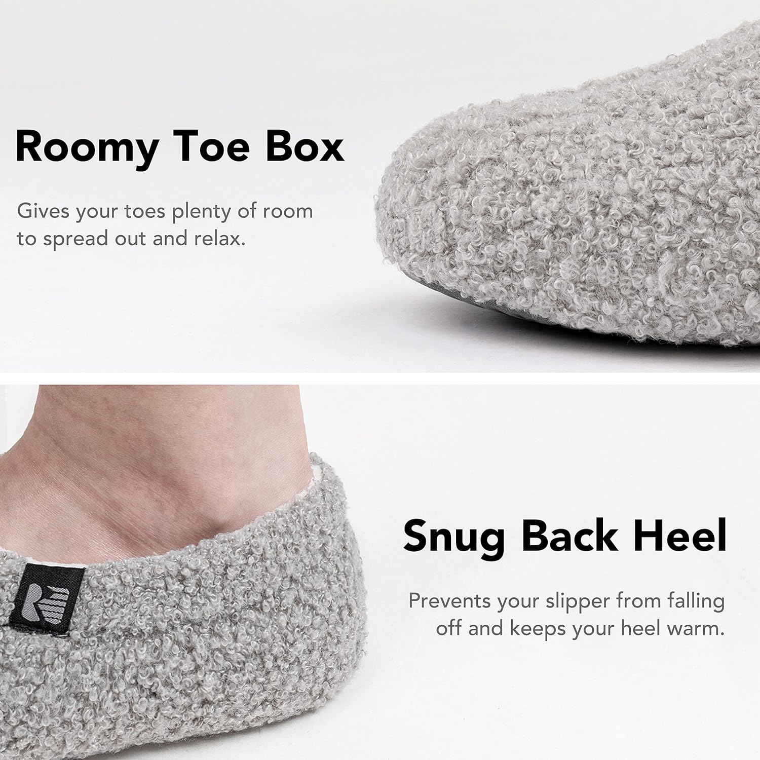 Detalle de RockDove Teddy Fleece Indoor Slipper